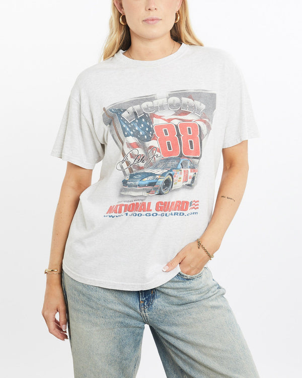 Vintage, 2001, Budweiser, Shootout, Racing, Tee, The Real Deal, size small, colour Grey, newtown, sydney, australia, thrift store, opshop, preloved, secondhand, sustainable, retro, antique, 70s, 80s, 90s, 2000s, 00s, fashion, clothing, streetwear, trendy, garment, style, boutique, store, shop, archive, sale, cheap, best, top, T-Shirts