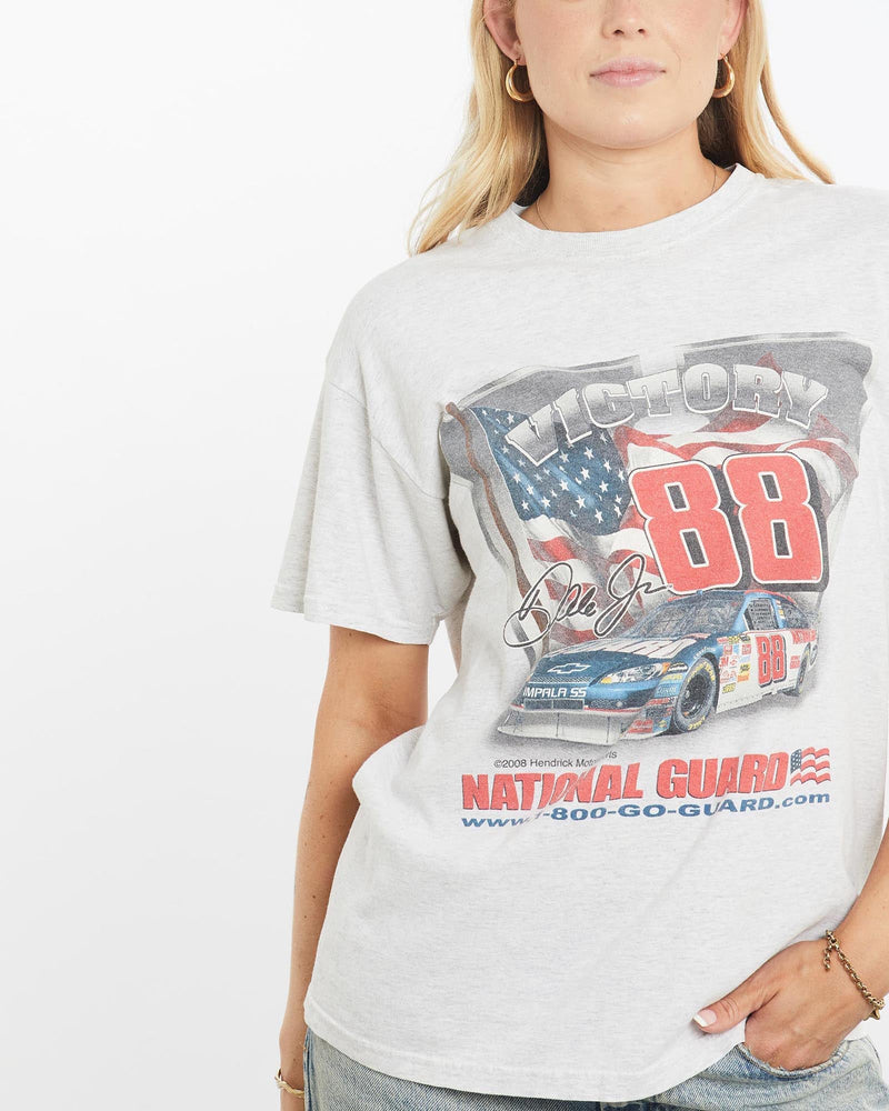 Vintage, 2001, Budweiser, Shootout, Racing, Tee, The Real Deal, size small, colour Grey, newtown, sydney, australia, thrift store, opshop, preloved, secondhand, sustainable, retro, antique, 70s, 80s, 90s, 2000s, 00s, fashion, clothing, streetwear, trendy, garment, style, boutique, store, shop, archive, sale, cheap, best, top, T-Shirts