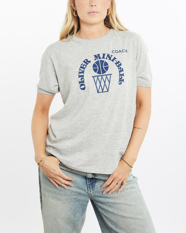 Vintage, 80s, Oliver, Mini-Ball, Tee, The Real Deal, size small, colour Grey, newtown, sydney, australia, thrift store, opshop, preloved, secondhand, sustainable, retro, antique, 70s, 80s, 90s, 2000s, 00s, fashion, clothing, streetwear, trendy, garment, style, boutique, store, shop, archive, sale, cheap, best, top, T-Shirts