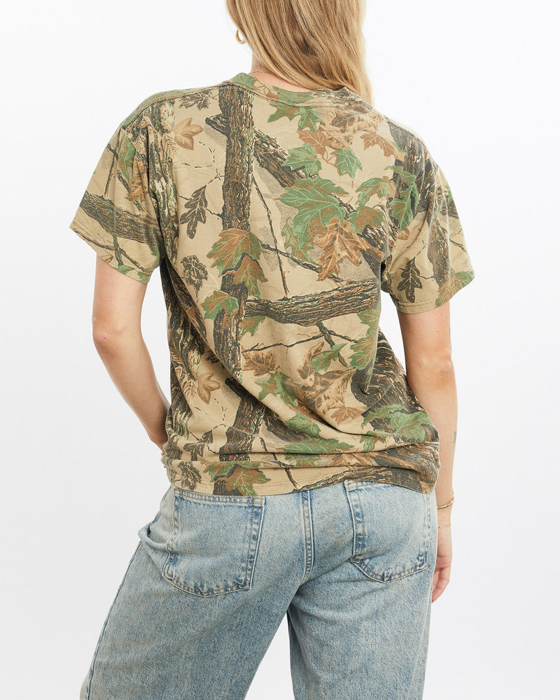 Vintage, 90s, NCAA, South, Carolina, Realtree, Camo, Tee, The Real Deal, size small, colour Multicolour, newtown, sydney, australia, thrift store, opshop, preloved, secondhand, sustainable, retro, antique, 70s, 80s, 90s, 2000s, 00s, fashion, clothing, streetwear, trendy, garment, style, boutique, store, shop, archive, sale, cheap, best, top, T-Shirts
