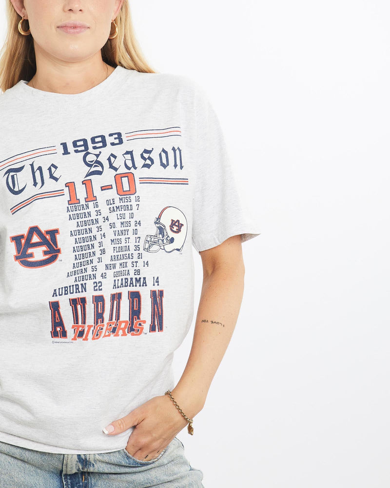 Vintage, 1993, NCAA, Auburn, Tigers, Tee, The Real Deal, size small, colour Grey, newtown, sydney, australia, thrift store, opshop, preloved, secondhand, sustainable, retro, antique, 70s, 80s, 90s, 2000s, 00s, fashion, clothing, streetwear, trendy, garment, style, boutique, store, shop, archive, sale, cheap, best, top, T-Shirts