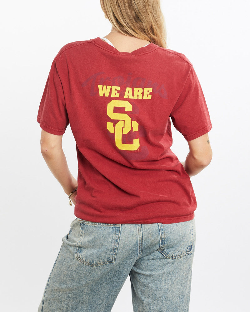 Vintage, Nike, NCAA, USC, Trojans, Tee, The Real Deal, size small, colour Red, newtown, sydney, australia, thrift store, opshop, preloved, secondhand, sustainable, retro, antique, 70s, 80s, 90s, 2000s, 00s, fashion, clothing, streetwear, trendy, garment, style, boutique, store, shop, archive, sale, cheap, best, top, T-Shirts
