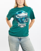 Vintage, NFL, Philadelphia, Eagles, Tee, The Real Deal, size small, colour Green, newtown, sydney, australia, thrift store, opshop, preloved, secondhand, sustainable, retro, antique, 70s, 80s, 90s, 2000s, 00s, fashion, clothing, streetwear, trendy, garment, style, boutique, store, shop, archive, sale, cheap, best, top, T-Shirts