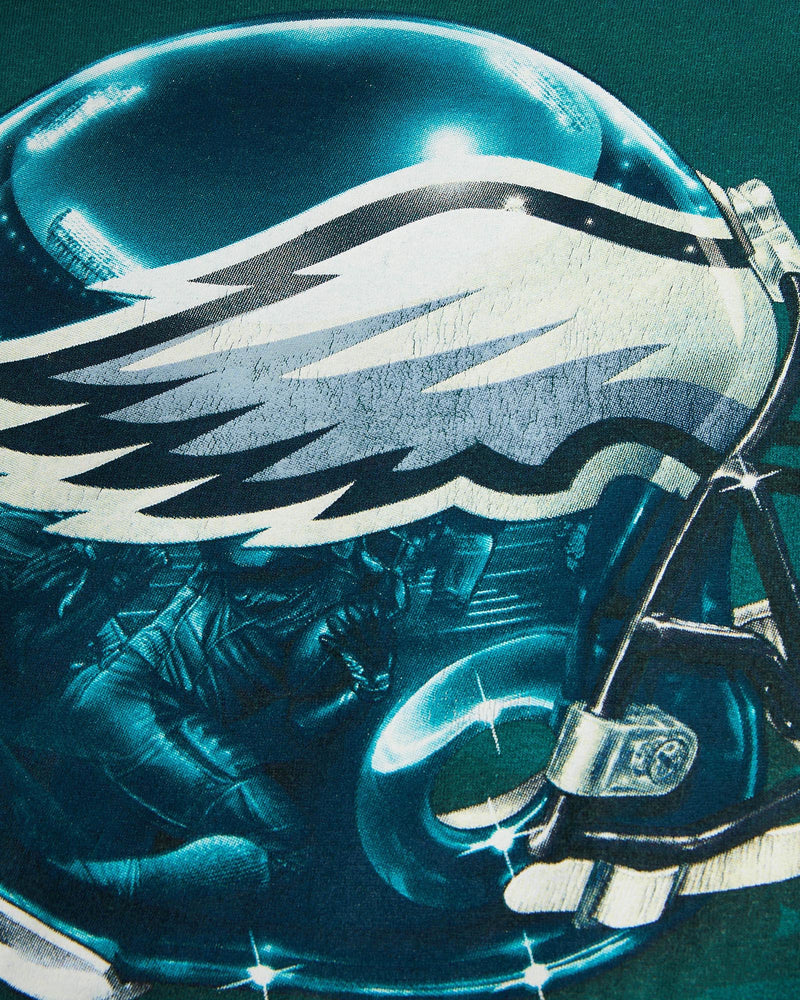 Vintage, NFL, Philadelphia, Eagles, Tee, The Real Deal, size small, colour Green, newtown, sydney, australia, thrift store, opshop, preloved, secondhand, sustainable, retro, antique, 70s, 80s, 90s, 2000s, 00s, fashion, clothing, streetwear, trendy, garment, style, boutique, store, shop, archive, sale, cheap, best, top, T-Shirts