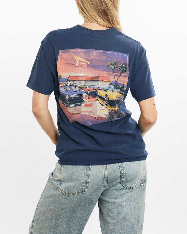 Vintage, In-N-Out, Burger, Arizona, Tee, The Real Deal, size small, colour Navy, newtown, sydney, australia, thrift store, opshop, preloved, secondhand, sustainable, retro, antique, 70s, 80s, 90s, 2000s, 00s, fashion, clothing, streetwear, trendy, garment, style, boutique, store, shop, archive, sale, cheap, best, top, T-Shirts