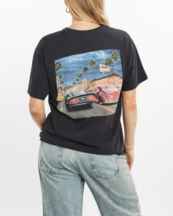 Vintage, In-N-Out, Burger, California, Tee, The Real Deal, size small, colour Black, newtown, sydney, australia, thrift store, opshop, preloved, secondhand, sustainable, retro, antique, 70s, 80s, 90s, 2000s, 00s, fashion, clothing, streetwear, trendy, garment, style, boutique, store, shop, archive, sale, cheap, best, top, T-Shirts