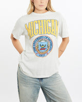 Vintage, 90s, University, Of, Michigan, Tee, The Real Deal, size small, colour Grey, newtown, sydney, australia, thrift store, opshop, preloved, secondhand, sustainable, retro, antique, 70s, 80s, 90s, 2000s, 00s, fashion, clothing, streetwear, trendy, garment, style, boutique, store, shop, archive, sale, cheap, best, top, T-Shirts