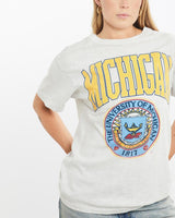 Vintage, 90s, University, Of, Michigan, Tee, The Real Deal, size small, colour Grey, newtown, sydney, australia, thrift store, opshop, preloved, secondhand, sustainable, retro, antique, 70s, 80s, 90s, 2000s, 00s, fashion, clothing, streetwear, trendy, garment, style, boutique, store, shop, archive, sale, cheap, best, top, T-Shirts