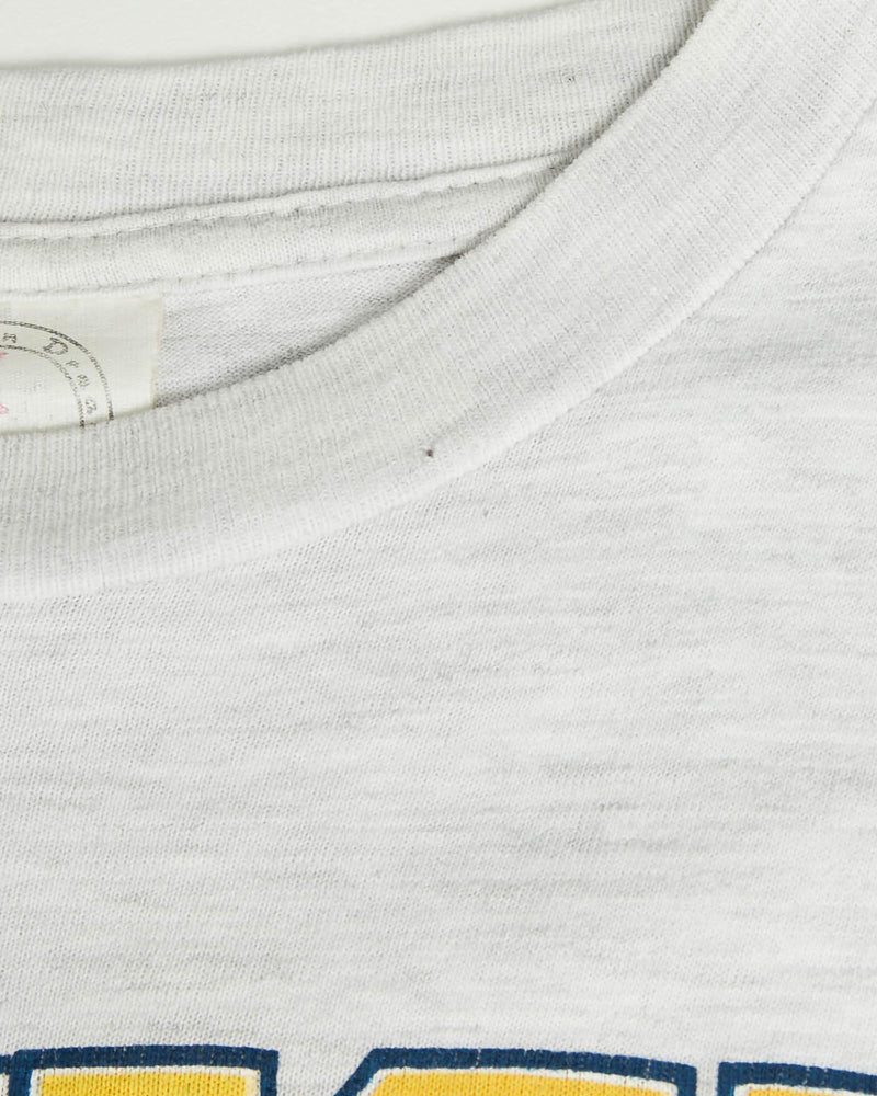 Vintage, 90s, University, Of, Michigan, Tee, The Real Deal, size small, colour Grey, newtown, sydney, australia, thrift store, opshop, preloved, secondhand, sustainable, retro, antique, 70s, 80s, 90s, 2000s, 00s, fashion, clothing, streetwear, trendy, garment, style, boutique, store, shop, archive, sale, cheap, best, top, T-Shirts