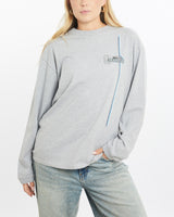 Vintage, 90s, Quiksilver, Long, Sleeve, Tee, The Real Deal, size medium, colour Grey, newtown, sydney, australia, thrift store, opshop, preloved, secondhand, sustainable, retro, antique, 70s, 80s, 90s, 2000s, 00s, fashion, clothing, streetwear, trendy, garment, style, boutique, store, shop, archive, sale, cheap, best, top, T-Shirts