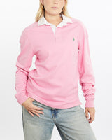 Vintage, 90s, Polo, Ralph, Lauren, Rugby, Shirt, The Real Deal, size small, colour Pink, newtown, sydney, australia, thrift store, opshop, preloved, secondhand, sustainable, retro, antique, 70s, 80s, 90s, 2000s, 00s, fashion, clothing, streetwear, trendy, garment, style, boutique, store, shop, archive, sale, cheap, best, top, Shirts