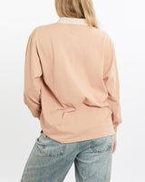 Vintage, 90s, Gianni, Valentino, Long, Sleeve, Polo, Shirt, The Real Deal, size medium, colour Beige, newtown, sydney, australia, thrift store, opshop, preloved, secondhand, sustainable, retro, antique, 70s, 80s, 90s, 2000s, 00s, fashion, clothing, streetwear, trendy, garment, style, boutique, store, shop, archive, sale, cheap, best, top, Shirts