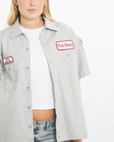 Vintage, Mechanic, Shirt, The Real Deal, size small, colour Grey, newtown, sydney, australia, thrift store, opshop, preloved, secondhand, sustainable, retro, antique, 70s, 80s, 90s, 2000s, 00s, fashion, clothing, streetwear, trendy, garment, style, boutique, store, shop, archive, sale, cheap, best, top, Shirts