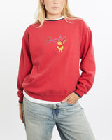 Vintage, 90s, Disney, Winnie, The, Pooh, Sweatshirt, The Real Deal, size small, colour Red, newtown, sydney, australia, thrift store, opshop, preloved, secondhand, sustainable, retro, antique, 70s, 80s, 90s, 2000s, 00s, fashion, clothing, streetwear, trendy, garment, style, boutique, store, shop, archive, sale, cheap, best, top, Sweats and hoodies