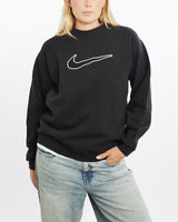 Vintage, 90s, Nike, Sweatshirt, The Real Deal, size small, colour Black, newtown, sydney, australia, thrift store, opshop, preloved, secondhand, sustainable, retro, antique, 70s, 80s, 90s, 2000s, 00s, fashion, clothing, streetwear, trendy, garment, style, boutique, store, shop, archive, sale, cheap, best, top, Sweats and hoodies