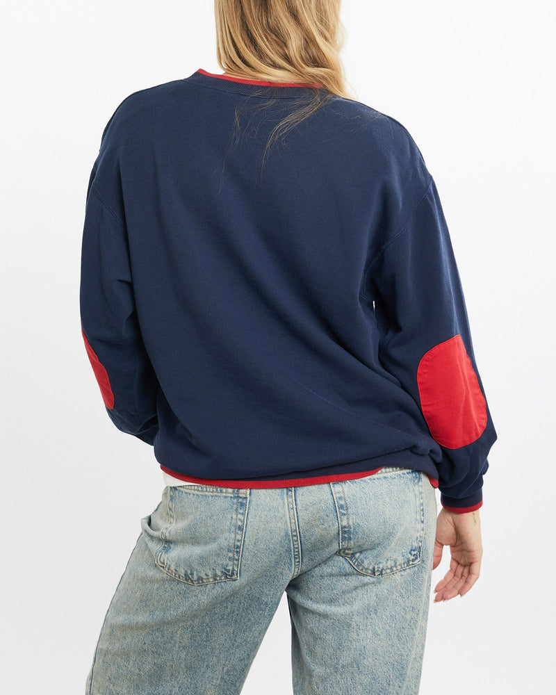 Vintage, 90s, Disney, Mickey, Mouse, Sweatshirt, The Real Deal, size small, colour Navy, newtown, sydney, australia, thrift store, opshop, preloved, secondhand, sustainable, retro, antique, 70s, 80s, 90s, 2000s, 00s, fashion, clothing, streetwear, trendy, garment, style, boutique, store, shop, archive, sale, cheap, best, top, Sweats and hoodies