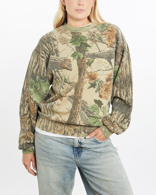 Vintage, 90s, Realtree, Camo, Sweatshirt, The Real Deal, size small, colour Multicolour, newtown, sydney, australia, thrift store, opshop, preloved, secondhand, sustainable, retro, antique, 70s, 80s, 90s, 2000s, 00s, fashion, clothing, streetwear, trendy, garment, style, boutique, store, shop, archive, sale, cheap, best, top, Sweats and hoodies