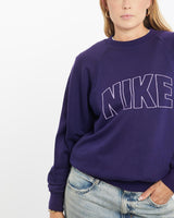 Vintage, 80s, Nike, Sweatshirt, The Real Deal, size small, colour Purple, newtown, sydney, australia, thrift store, opshop, preloved, secondhand, sustainable, retro, antique, 70s, 80s, 90s, 2000s, 00s, fashion, clothing, streetwear, trendy, garment, style, boutique, store, shop, archive, sale, cheap, best, top, Sweats and hoodies