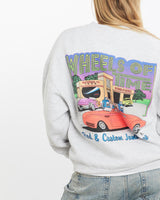 Vintage, 1998, Wheels, Of, Time, Sweatshirt, The Real Deal, size small, colour Grey, newtown, sydney, australia, thrift store, opshop, preloved, secondhand, sustainable, retro, antique, 70s, 80s, 90s, 2000s, 00s, fashion, clothing, streetwear, trendy, garment, style, boutique, store, shop, archive, sale, cheap, best, top, Sweats and hoodies