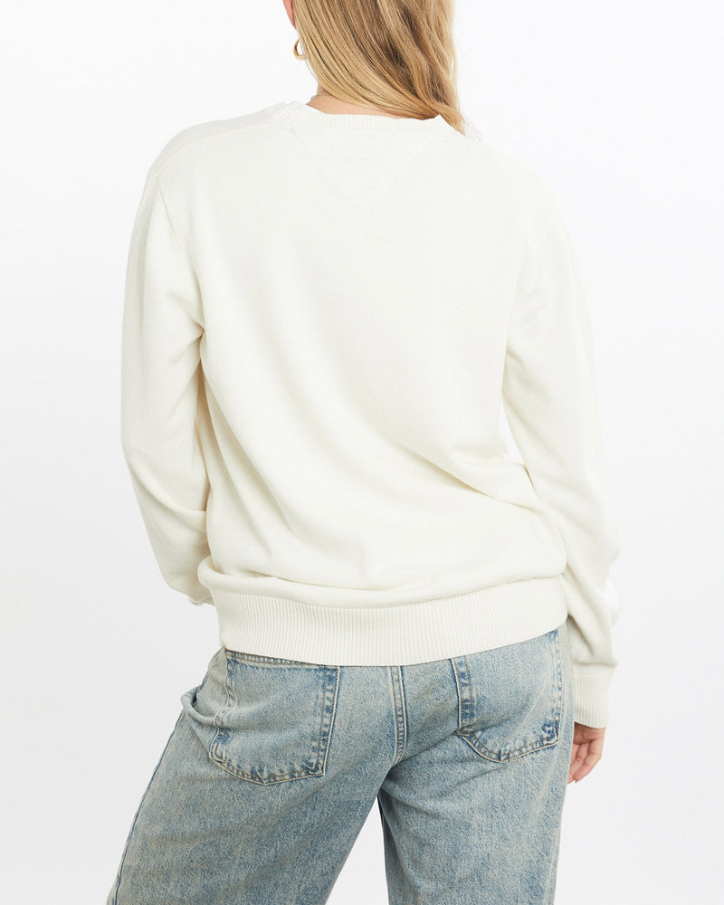Vintage, Tommy, Hilfiger, Knit, Sweater, The Real Deal, size small, colour White, newtown, sydney, australia, thrift store, opshop, preloved, secondhand, sustainable, retro, antique, 70s, 80s, 90s, 2000s, 00s, fashion, clothing, streetwear, trendy, garment, style, boutique, store, shop, archive, sale, cheap, best, top, Sweats and hoodies