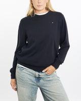 Vintage, Tommy, Hilfiger, Knit, Sweater, The Real Deal, size small, colour Navy, newtown, sydney, australia, thrift store, opshop, preloved, secondhand, sustainable, retro, antique, 70s, 80s, 90s, 2000s, 00s, fashion, clothing, streetwear, trendy, garment, style, boutique, store, shop, archive, sale, cheap, best, top, Sweats and hoodies