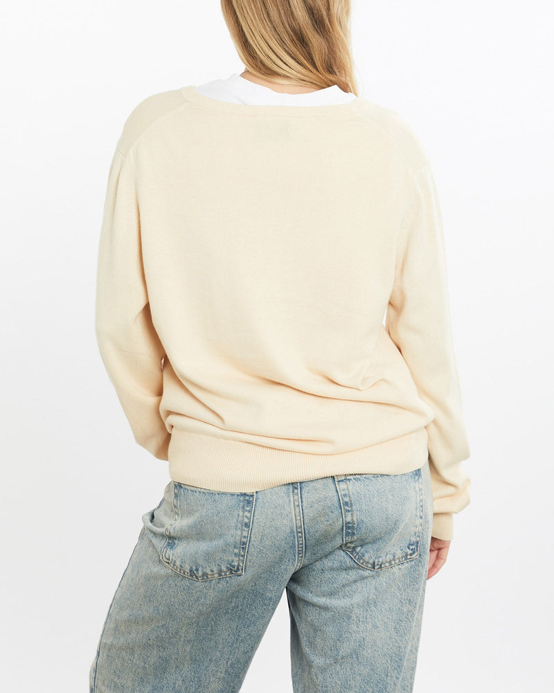 Vintage, Ralph, Lauren, Polo, Jeans, Co., Knit, Sweater, The Real Deal, size small, colour Beige, newtown, sydney, australia, thrift store, opshop, preloved, secondhand, sustainable, retro, antique, 70s, 80s, 90s, 2000s, 00s, fashion, clothing, streetwear, trendy, garment, style, boutique, store, shop, archive, sale, cheap, best, top, Sweats and hoodies