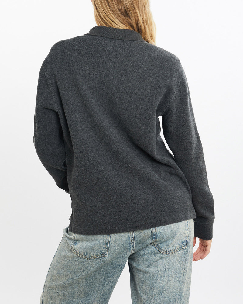 Vintage, 90s, Polo, Ralph, Lauren, Quarter, Zip, Knit, Sweater, The Real Deal, size small, colour Grey, newtown, sydney, australia, thrift store, opshop, preloved, secondhand, sustainable, retro, antique, 70s, 80s, 90s, 2000s, 00s, fashion, clothing, streetwear, trendy, garment, style, boutique, store, shop, archive, sale, cheap, best, top, Sweats and hoodies