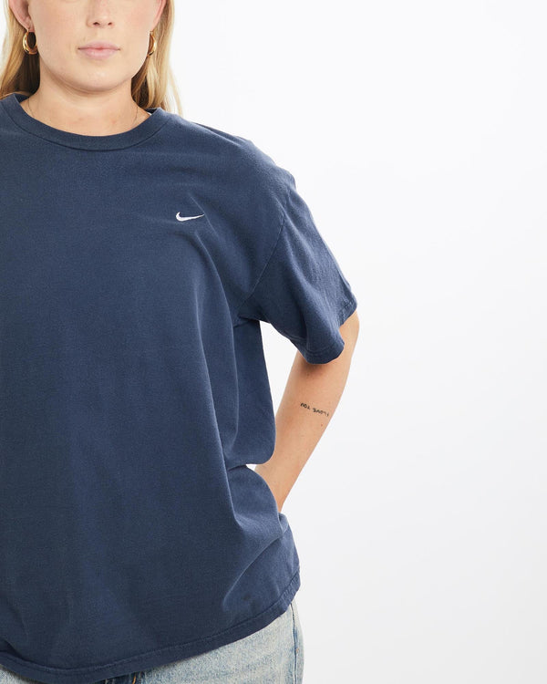 Vintage, Nike, Tee, The Real Deal, size small, colour Navy, newtown, sydney, australia, thrift store, opshop, preloved, secondhand, sustainable, retro, antique, 70s, 80s, 90s, 2000s, 00s, fashion, clothing, streetwear, trendy, garment, style, boutique, store, shop, archive, sale, cheap, best, top, T-Shirts