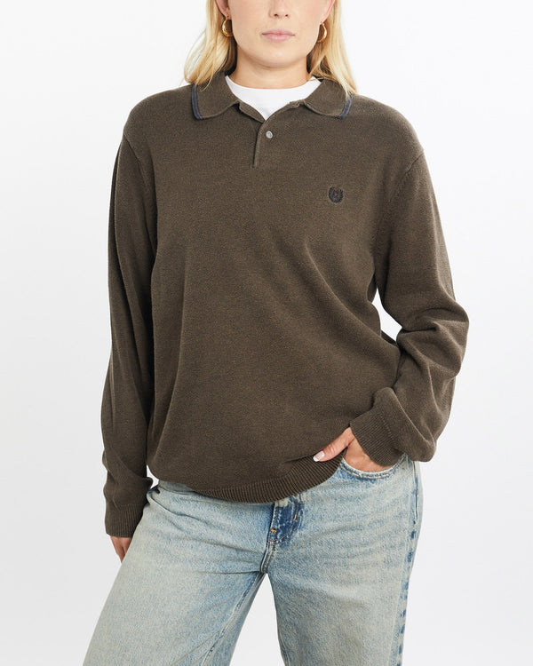 Vintage, Chaps, Ralph, Lauren, Collared, Knit, Sweater, The Real Deal, size small, colour Brown, newtown, sydney, australia, thrift store, opshop, preloved, secondhand, sustainable, retro, antique, 70s, 80s, 90s, 2000s, 00s, fashion, clothing, streetwear, trendy, garment, style, boutique, store, shop, archive, sale, cheap, best, top, Sweats and hoodies