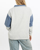 Vintage, Polar, Bear, Wildlife, Quarter, Zip, Sweatshirt, The Real Deal, size small, colour Grey, newtown, sydney, australia, thrift store, opshop, preloved, secondhand, sustainable, retro, antique, 70s, 80s, 90s, 2000s, 00s, fashion, clothing, streetwear, trendy, garment, style, boutique, store, shop, archive, sale, cheap, best, top, Sweats and hoodies