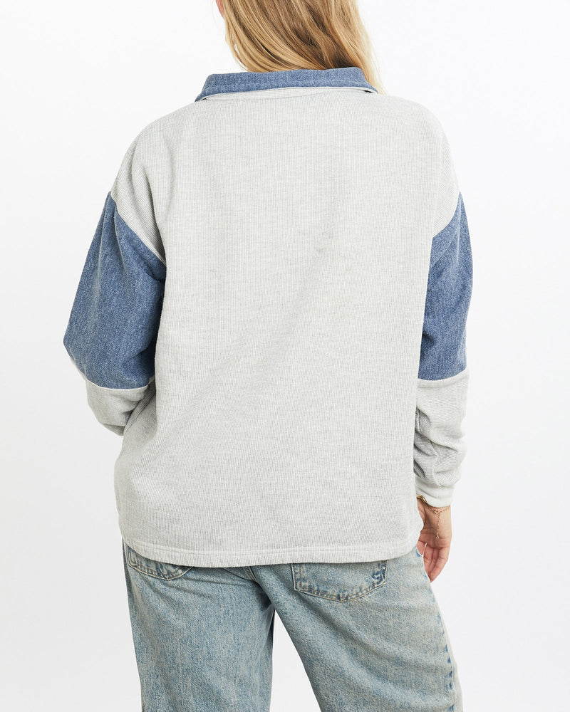 Vintage, Polar, Bear, Wildlife, Quarter, Zip, Sweatshirt, The Real Deal, size small, colour Grey, newtown, sydney, australia, thrift store, opshop, preloved, secondhand, sustainable, retro, antique, 70s, 80s, 90s, 2000s, 00s, fashion, clothing, streetwear, trendy, garment, style, boutique, store, shop, archive, sale, cheap, best, top, Sweats and hoodies