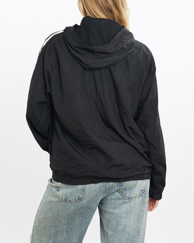 Vintage, Adidas, Windbreaker, Jacket, The Real Deal, size small, colour Black, newtown, sydney, australia, thrift store, opshop, preloved, secondhand, sustainable, retro, antique, 70s, 80s, 90s, 2000s, 00s, fashion, clothing, streetwear, trendy, garment, style, boutique, store, shop, archive, sale, cheap, best, top, Jackets