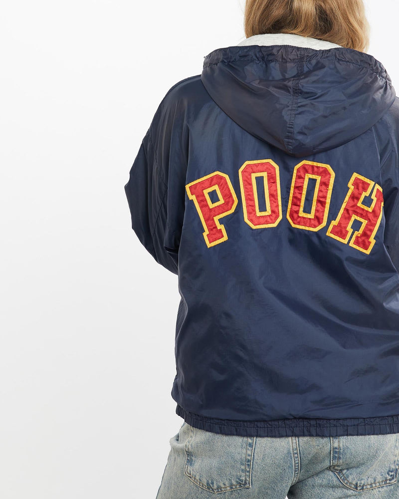 Vintage, 90s, Disney, Winnie, The, Pooh, Jacket, The Real Deal, size small, colour Navy, newtown, sydney, australia, thrift store, opshop, preloved, secondhand, sustainable, retro, antique, 70s, 80s, 90s, 2000s, 00s, fashion, clothing, streetwear, trendy, garment, style, boutique, store, shop, archive, sale, cheap, best, top, Jackets