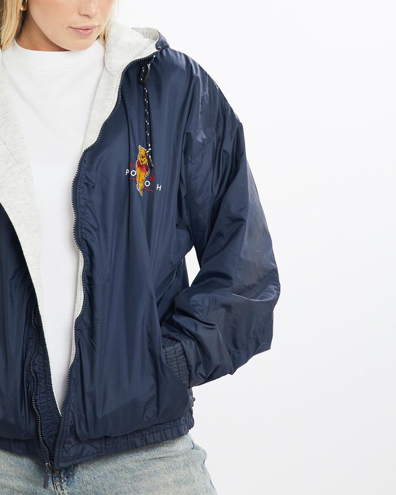Vintage, 90s, Disney, Winnie, The, Pooh, Jacket, The Real Deal, size small, colour Navy, newtown, sydney, australia, thrift store, opshop, preloved, secondhand, sustainable, retro, antique, 70s, 80s, 90s, 2000s, 00s, fashion, clothing, streetwear, trendy, garment, style, boutique, store, shop, archive, sale, cheap, best, top, Jackets