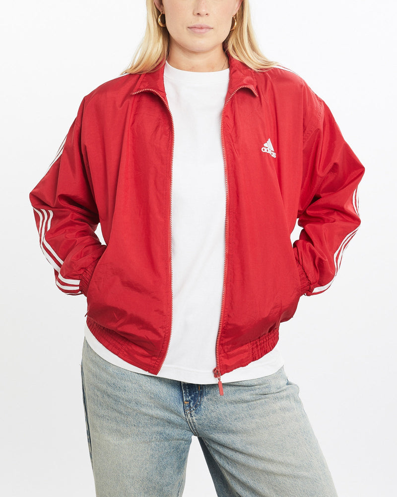Vintage, Adidas, Track, Jacket, The Real Deal, size small, colour Red, newtown, sydney, australia, thrift store, opshop, preloved, secondhand, sustainable, retro, antique, 70s, 80s, 90s, 2000s, 00s, fashion, clothing, streetwear, trendy, garment, style, boutique, store, shop, archive, sale, cheap, best, top, Jackets