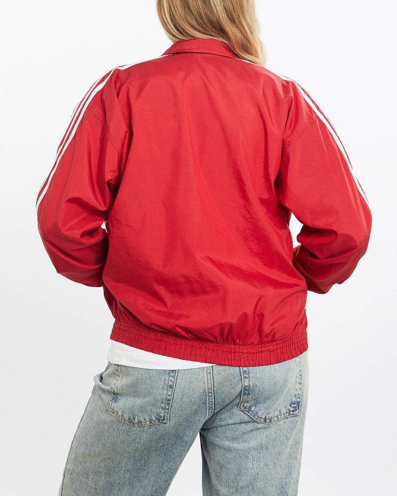 Vintage, Adidas, Track, Jacket, The Real Deal, size small, colour Red, newtown, sydney, australia, thrift store, opshop, preloved, secondhand, sustainable, retro, antique, 70s, 80s, 90s, 2000s, 00s, fashion, clothing, streetwear, trendy, garment, style, boutique, store, shop, archive, sale, cheap, best, top, Jackets