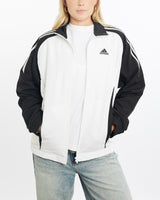 Vintage, Adidas, Track, Jacket, The Real Deal, size small, colour White, newtown, sydney, australia, thrift store, opshop, preloved, secondhand, sustainable, retro, antique, 70s, 80s, 90s, 2000s, 00s, fashion, clothing, streetwear, trendy, garment, style, boutique, store, shop, archive, sale, cheap, best, top, Jackets