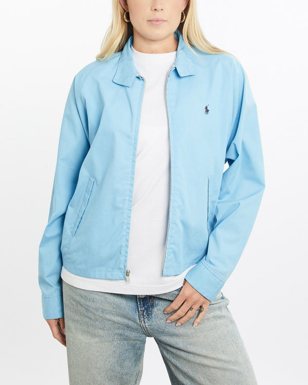 Vintage, Polo, Ralph, Lauren, Harrington, Jacket, The Real Deal, size small, colour Blue, newtown, sydney, australia, thrift store, opshop, preloved, secondhand, sustainable, retro, antique, 70s, 80s, 90s, 2000s, 00s, fashion, clothing, streetwear, trendy, garment, style, boutique, store, shop, archive, sale, cheap, best, top, Jackets