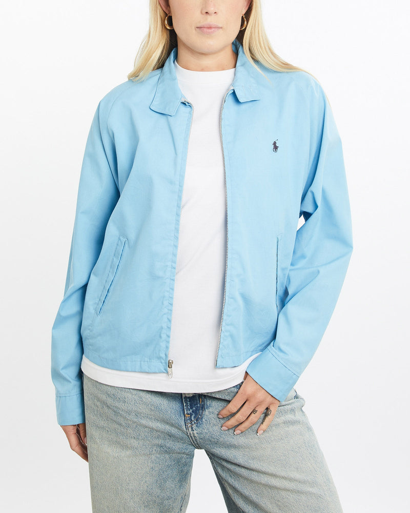 Vintage, Polo, Ralph, Lauren, Harrington, Jacket, The Real Deal, size small, colour Blue, newtown, sydney, australia, thrift store, opshop, preloved, secondhand, sustainable, retro, antique, 70s, 80s, 90s, 2000s, 00s, fashion, clothing, streetwear, trendy, garment, style, boutique, store, shop, archive, sale, cheap, best, top, Jackets