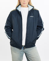 Vintage, Adidas, Windbreaker, Jacket, The Real Deal, size small, colour Navy, newtown, sydney, australia, thrift store, opshop, preloved, secondhand, sustainable, retro, antique, 70s, 80s, 90s, 2000s, 00s, fashion, clothing, streetwear, trendy, garment, style, boutique, store, shop, archive, sale, cheap, best, top, Jackets