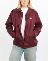 Vintage, 90s, Nike, Coaches, Jacket, The Real Deal, size small, colour Burgundy, newtown, sydney, australia, thrift store, opshop, preloved, secondhand, sustainable, retro, antique, 70s, 80s, 90s, 2000s, 00s, fashion, clothing, streetwear, trendy, garment, style, boutique, store, shop, archive, sale, cheap, best, top, Jackets