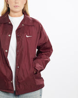 Vintage, 90s, Nike, Coaches, Jacket, The Real Deal, size small, colour Burgundy, newtown, sydney, australia, thrift store, opshop, preloved, secondhand, sustainable, retro, antique, 70s, 80s, 90s, 2000s, 00s, fashion, clothing, streetwear, trendy, garment, style, boutique, store, shop, archive, sale, cheap, best, top, Jackets