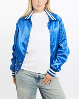 Vintage, 80s, Majestic, Satin, Bomber, Jacket, The Real Deal, size small, colour Blue, newtown, sydney, australia, thrift store, opshop, preloved, secondhand, sustainable, retro, antique, 70s, 80s, 90s, 2000s, 00s, fashion, clothing, streetwear, trendy, garment, style, boutique, store, shop, archive, sale, cheap, best, top, Jackets