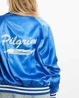 Vintage, 80s, Majestic, Satin, Bomber, Jacket, The Real Deal, size small, colour Blue, newtown, sydney, australia, thrift store, opshop, preloved, secondhand, sustainable, retro, antique, 70s, 80s, 90s, 2000s, 00s, fashion, clothing, streetwear, trendy, garment, style, boutique, store, shop, archive, sale, cheap, best, top, Jackets