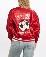 Vintage, 80s, Satin, Bomber, Jacket, The Real Deal, size small, colour Red, newtown, sydney, australia, thrift store, opshop, preloved, secondhand, sustainable, retro, antique, 70s, 80s, 90s, 2000s, 00s, fashion, clothing, streetwear, trendy, garment, style, boutique, store, shop, archive, sale, cheap, best, top, Jackets