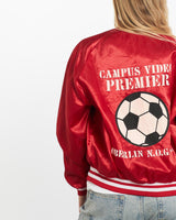 Vintage, 80s, Satin, Bomber, Jacket, The Real Deal, size small, colour Red, newtown, sydney, australia, thrift store, opshop, preloved, secondhand, sustainable, retro, antique, 70s, 80s, 90s, 2000s, 00s, fashion, clothing, streetwear, trendy, garment, style, boutique, store, shop, archive, sale, cheap, best, top, Jackets