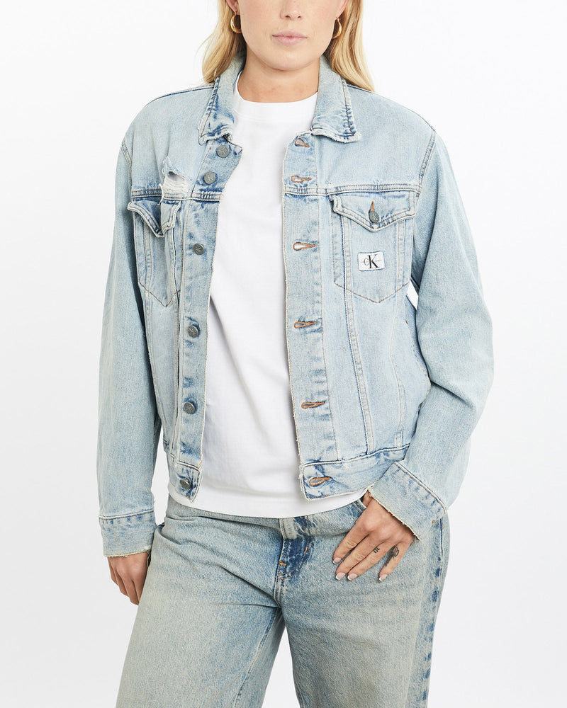 Vintage, Calvin, Klein, Jeans, Denim, Jacket, The Real Deal, size small, colour Blue, newtown, sydney, australia, thrift store, opshop, preloved, secondhand, sustainable, retro, antique, 70s, 80s, 90s, 2000s, 00s, fashion, clothing, streetwear, trendy, garment, style, boutique, store, shop, archive, sale, cheap, best, top, Jackets