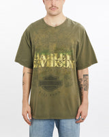 Vintage, Harley, Davidson, Jamaica, Tee, The Real Deal, size extra large, colour Green, newtown, sydney, australia, thrift store, opshop, preloved, secondhand, sustainable, retro, antique, 70s, 80s, 90s, 2000s, 00s, fashion, clothing, streetwear, trendy, garment, style, boutique, store, shop, archive, sale, cheap, best, top, T-Shirts