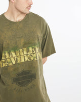 Vintage, Harley, Davidson, Jamaica, Tee, The Real Deal, size extra large, colour Green, newtown, sydney, australia, thrift store, opshop, preloved, secondhand, sustainable, retro, antique, 70s, 80s, 90s, 2000s, 00s, fashion, clothing, streetwear, trendy, garment, style, boutique, store, shop, archive, sale, cheap, best, top, T-Shirts