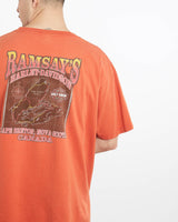 Vintage, Harley, Davidson, Tee, The Real Deal, size extra large, colour Orange, newtown, sydney, australia, thrift store, opshop, preloved, secondhand, sustainable, retro, antique, 70s, 80s, 90s, 2000s, 00s, fashion, clothing, streetwear, trendy, garment, style, boutique, store, shop, archive, sale, cheap, best, top, T-Shirts